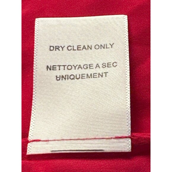 Joie Red Avanti Blouse 100 Percent Silk Long Sleeve Scoop Neck Size Medium - Picture 12 of 14